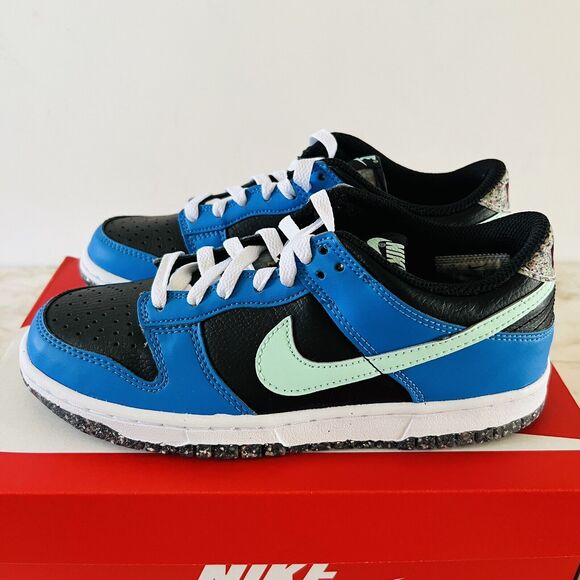 NIKE Dunk Low SE Black/Light Photo Blue/Active Pink/Mint Foam - US 7 - Picture 1 of 7